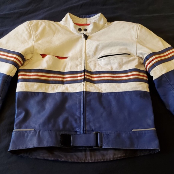 Authentic Dainese 2-Piece Vintage Leather Motorcycle Suit - Made in Italy - Picture 4 of 16